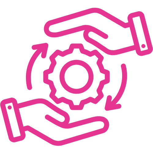 Anticipate the unexpected icon pink