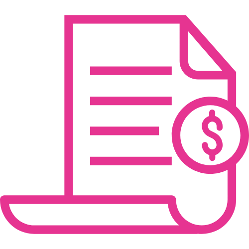 Billing icon pink