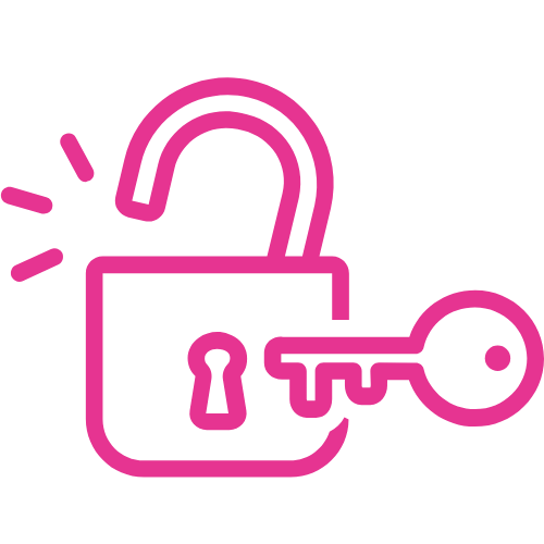Unlimited users icon pink