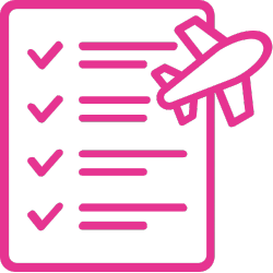 Forward planning icon pink