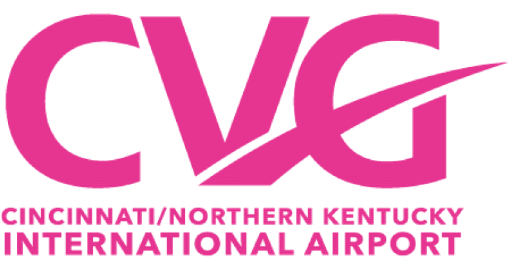 CincinnatiNorthern Kentucky International Airport Pink Logo