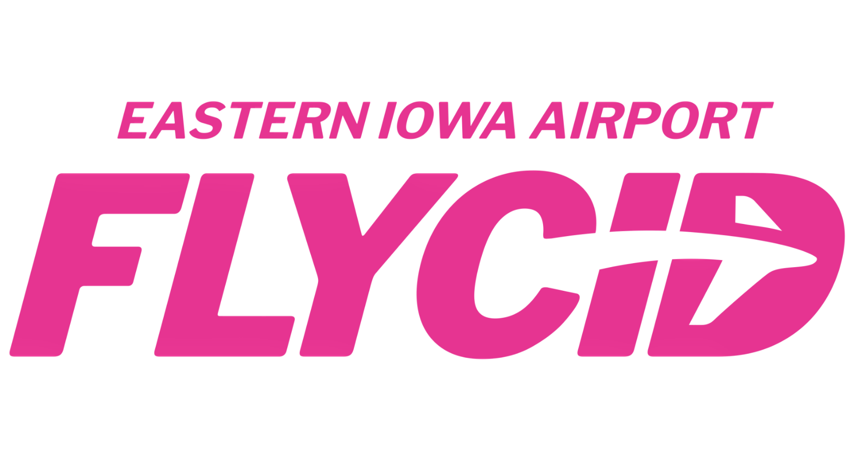 Eastern Iowa Airport Pink Logo