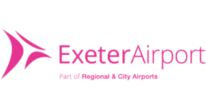 Exeter Airport Pink Logo