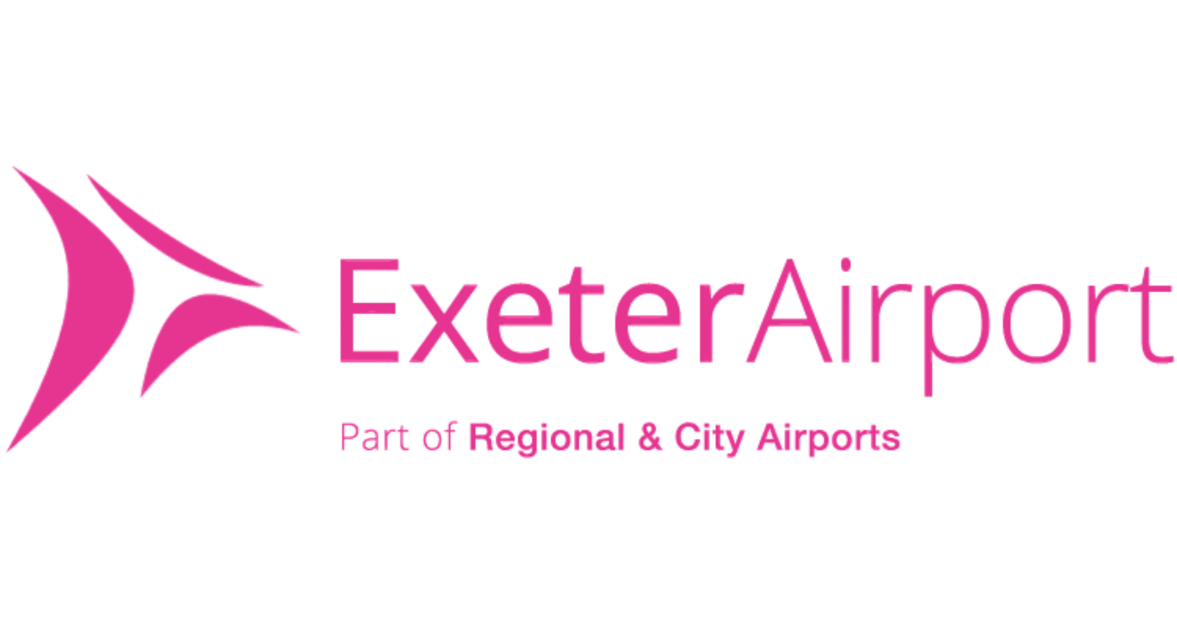 Exeter Airport Pink Logo