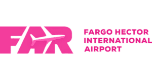 Fargo Hector International Airport Pink Logo