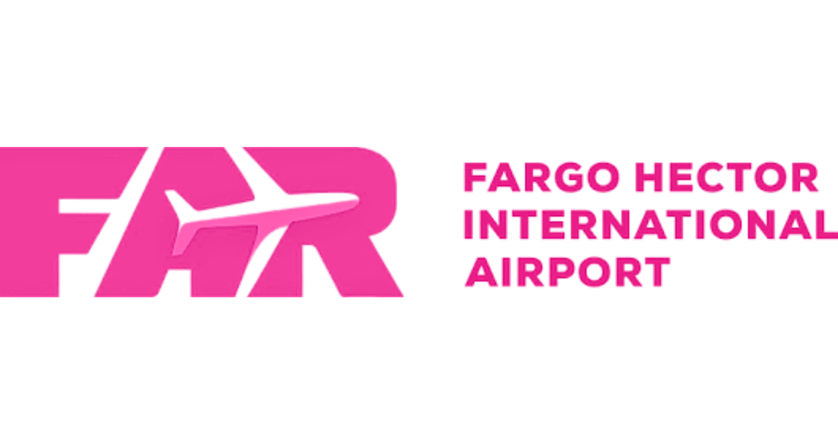 Fargo Hector International Airport Pink Logo