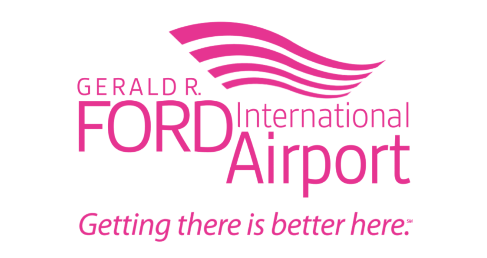 Gerald R. Ford International Airport Pink Logo