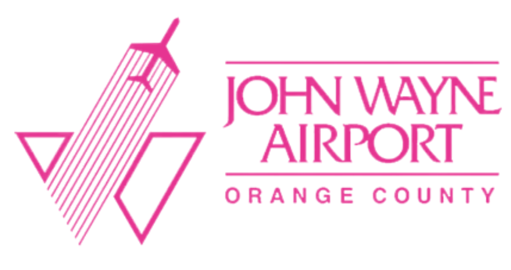John Wayne Airport Orange County Airport Logo Pink Logo