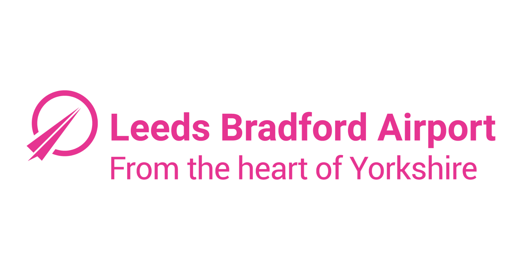 Leeds Bradford International Airport Pink Logo