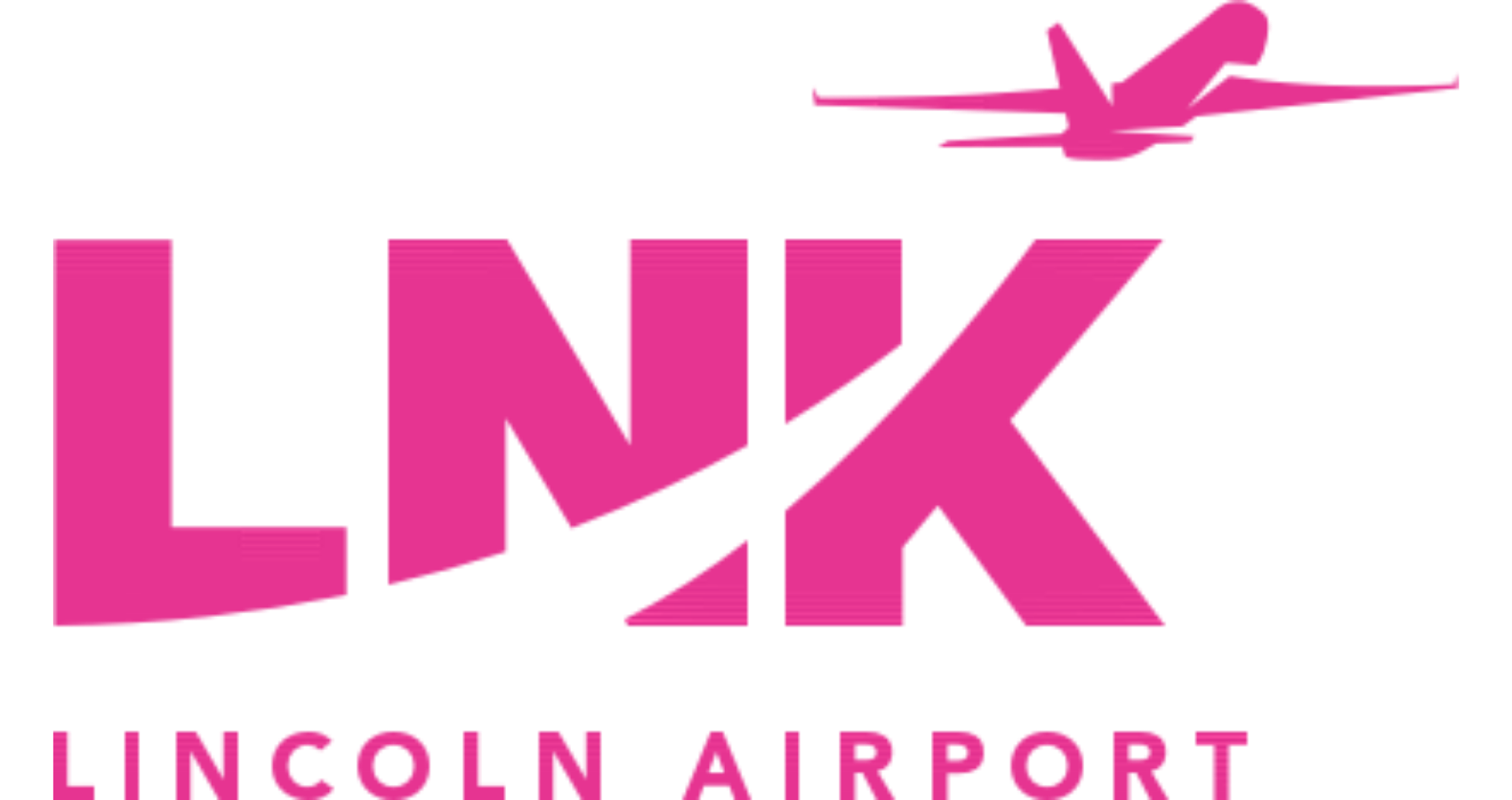 Lincoln Airport Pink Logo