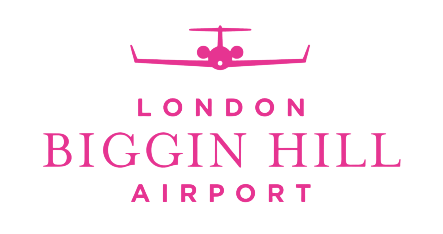 London Biggin Hill Airport Pink Logo