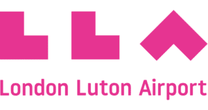 London Luton Airport Pink Logo