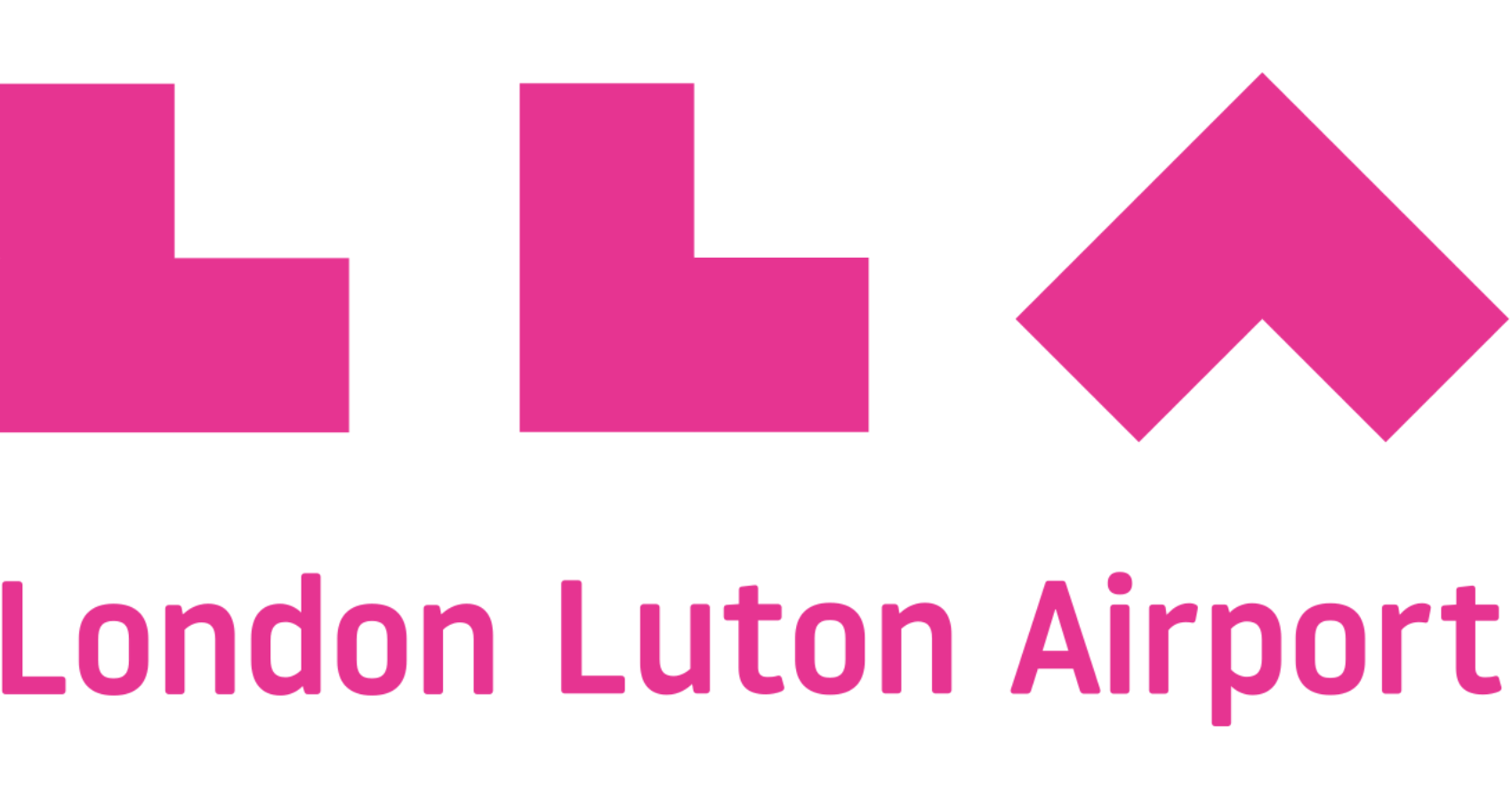 London Luton Airport Pink Logo
