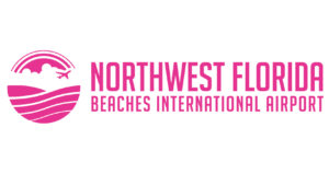 Northwest Florida Beaches International Airport Pink Logo