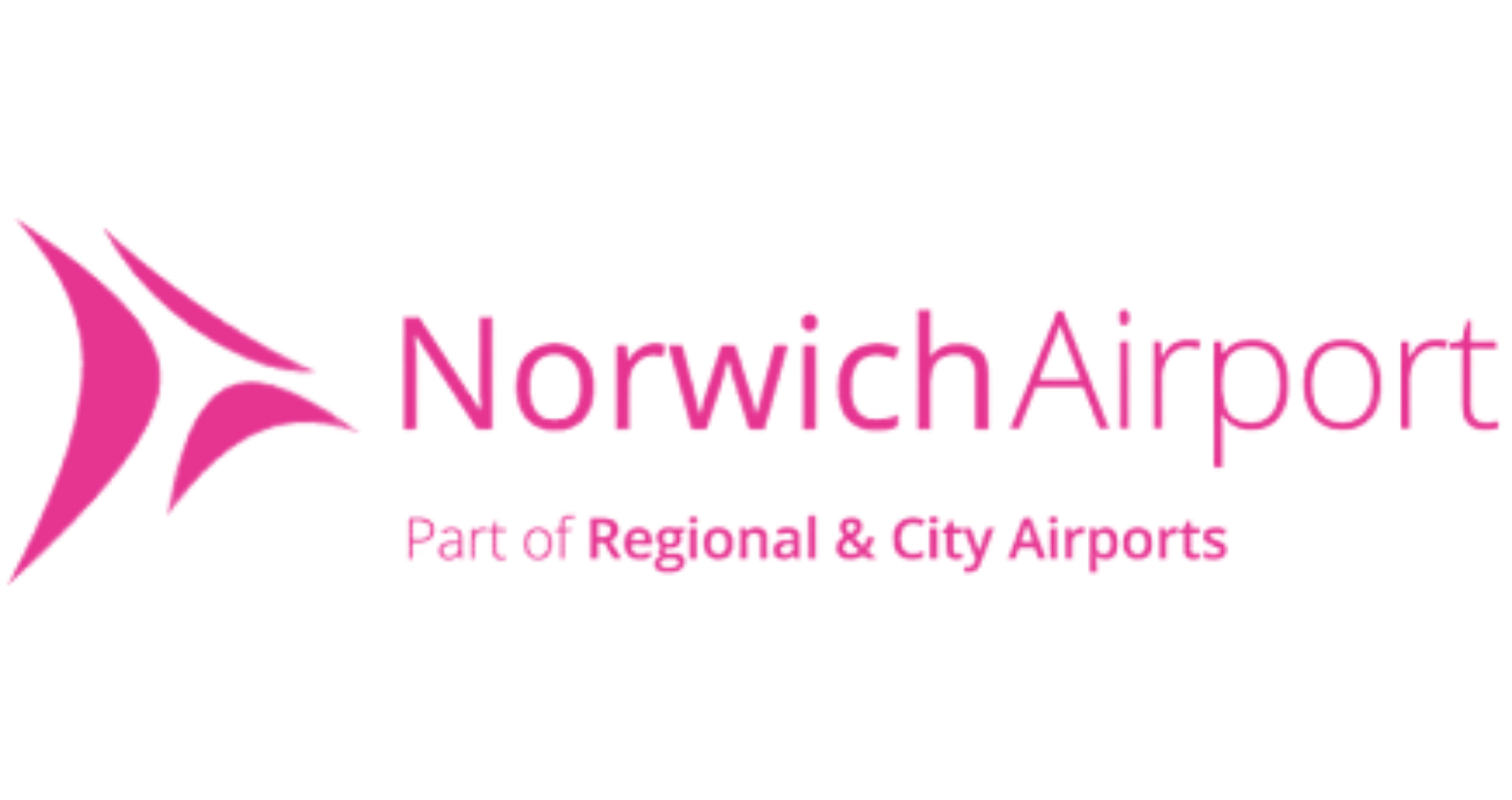 Norwich Airport Pink Logo