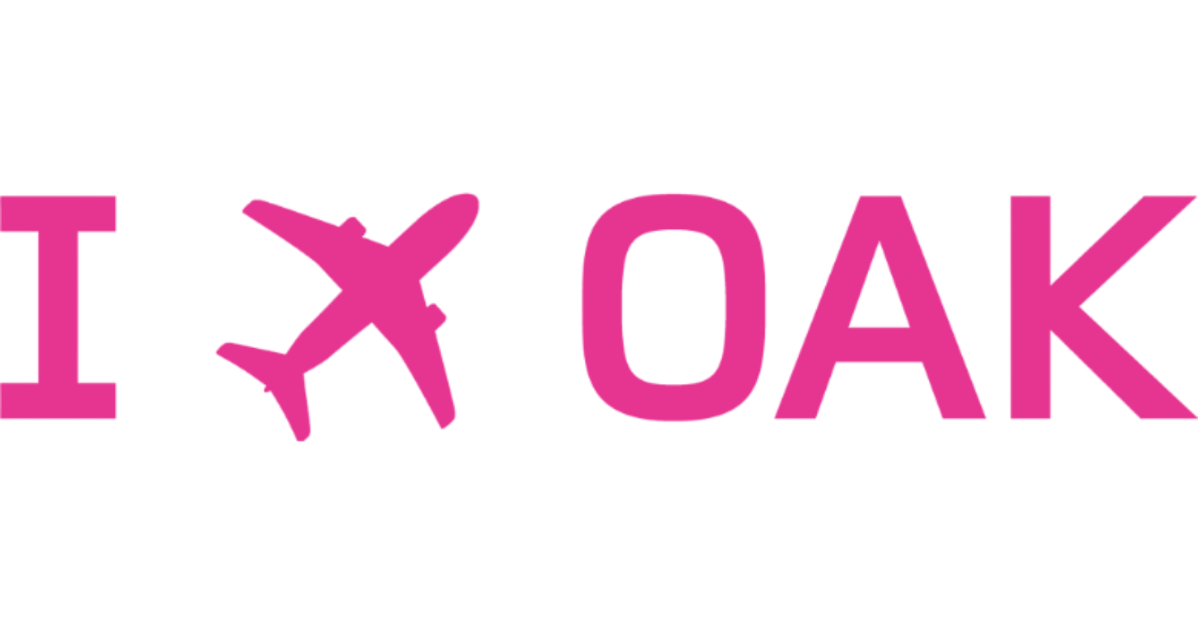 Oakland International Airport Pink Logo