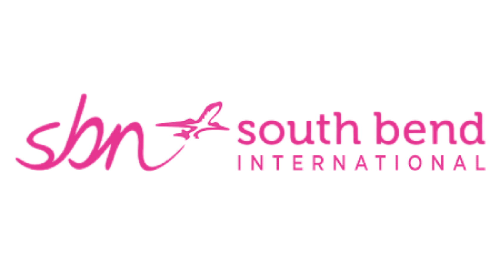 South Bend International Airport Pink Logo