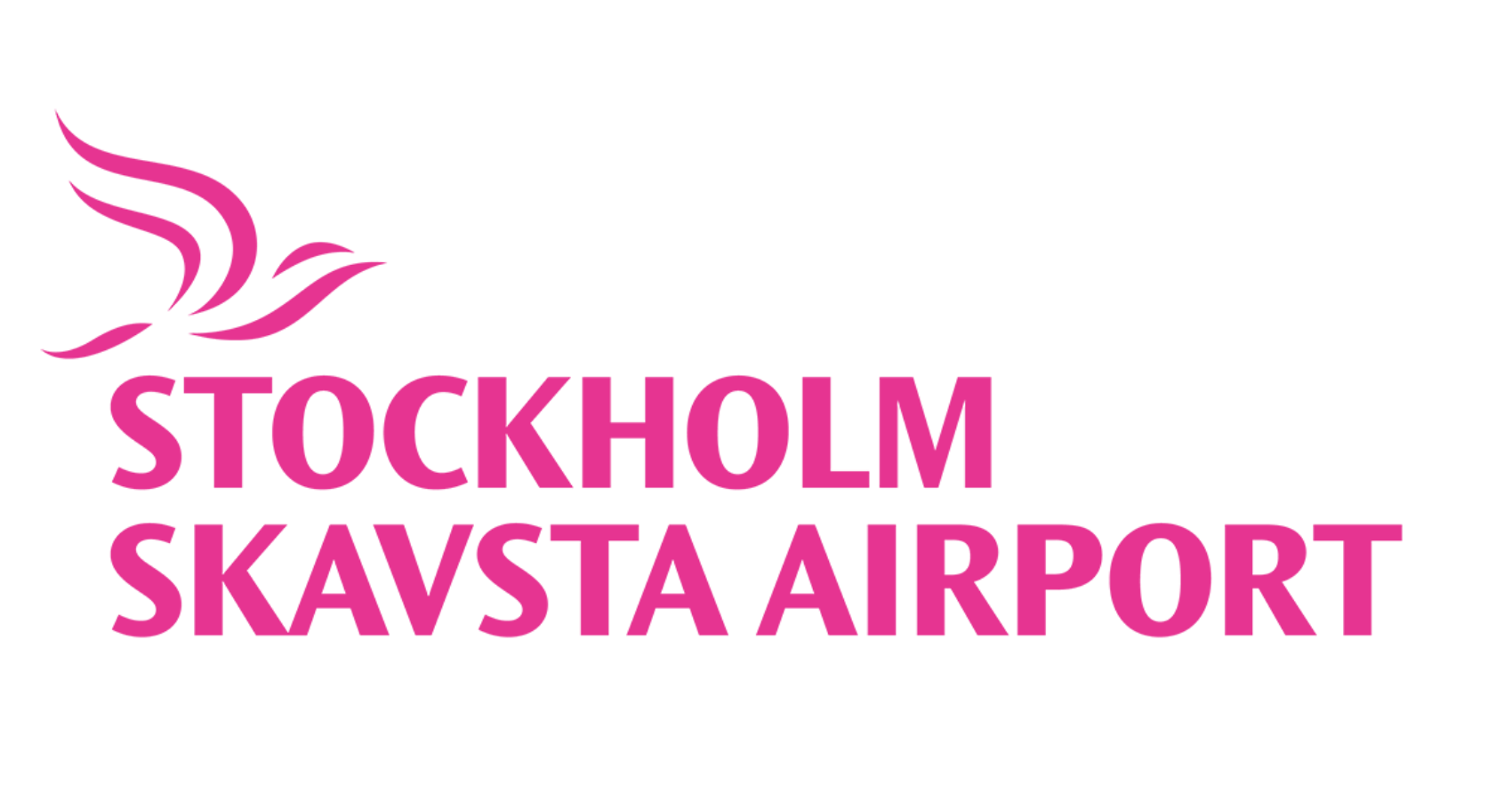 Stockholm Skavsta Airport Pink Logo