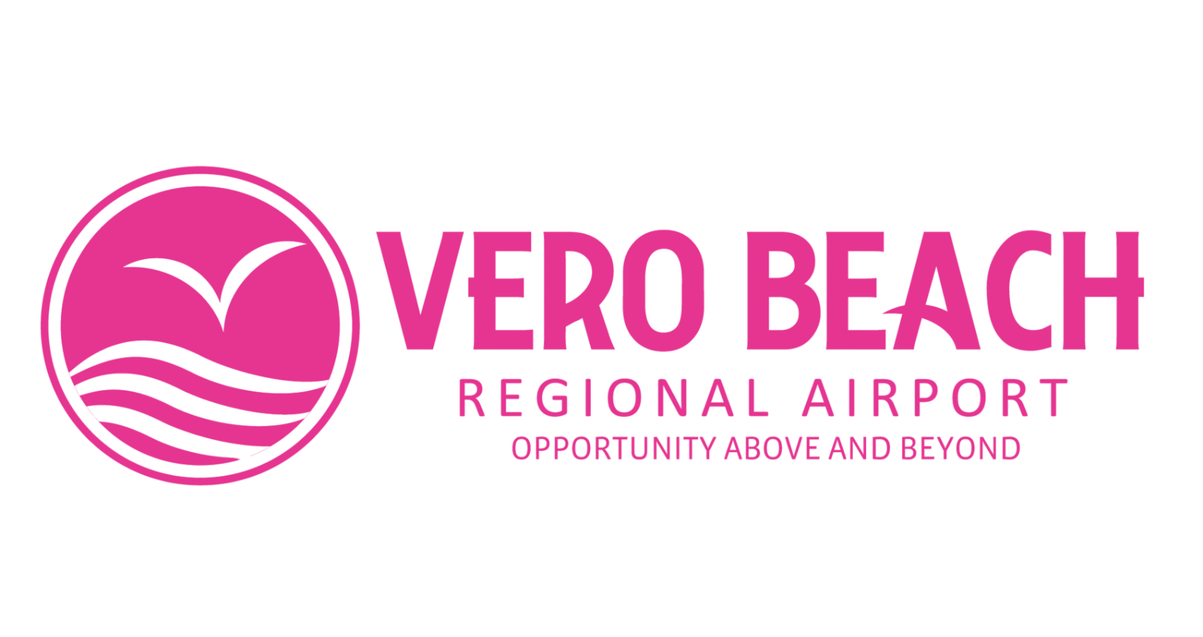 Vero Beach Regional Airport Pink Logo