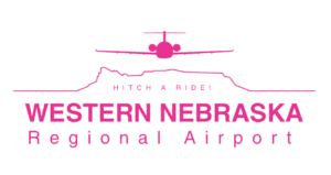 Western Nebraska-Scottsbluff Regional Airport Pink Logo