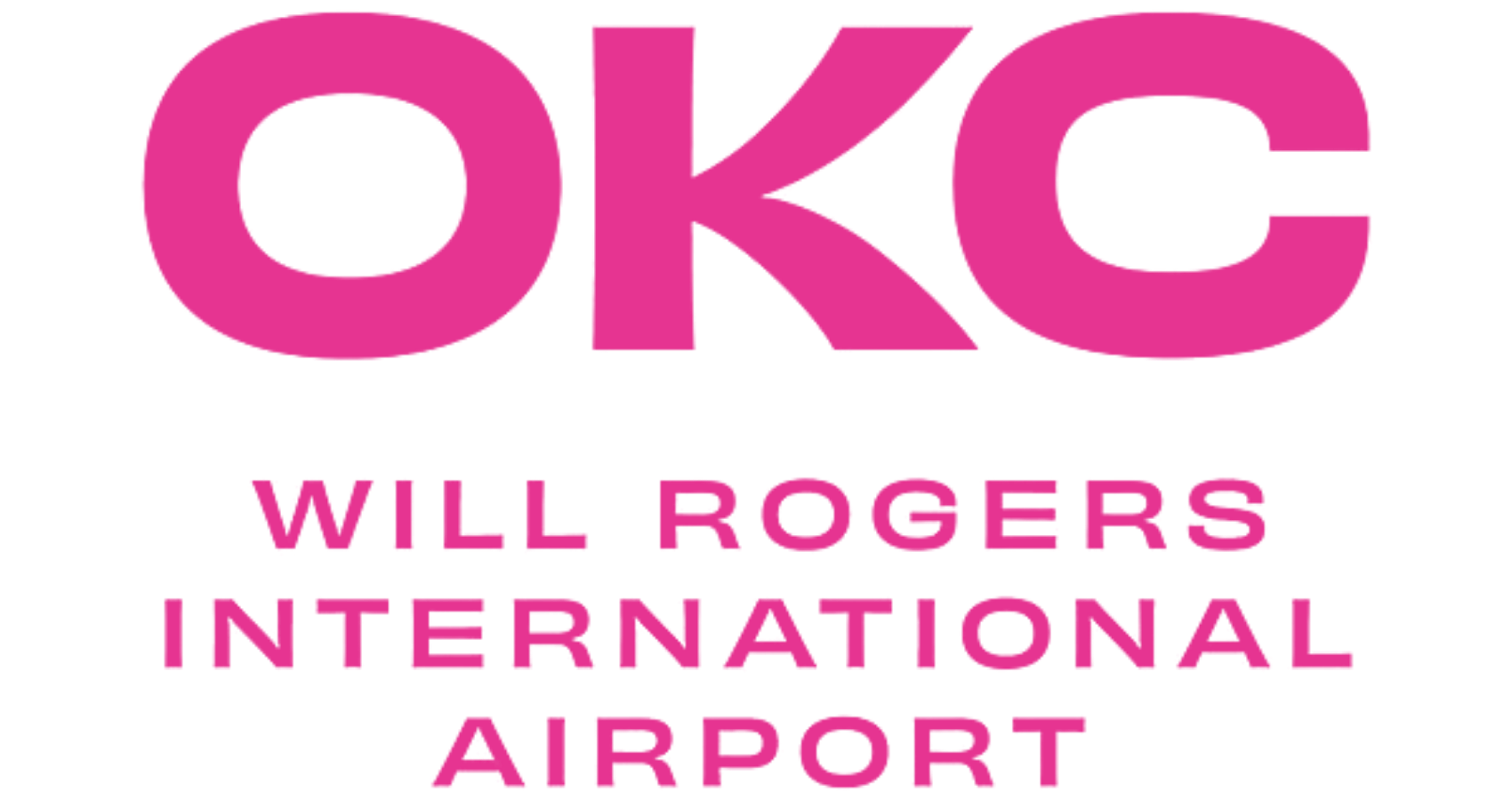 Will Rogers International Airport Pink Logo