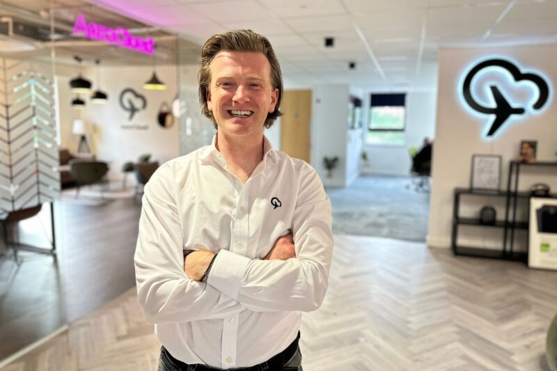George Richardson, CEO of AeroCloud in the company's new office in Highbank House, Stockport.